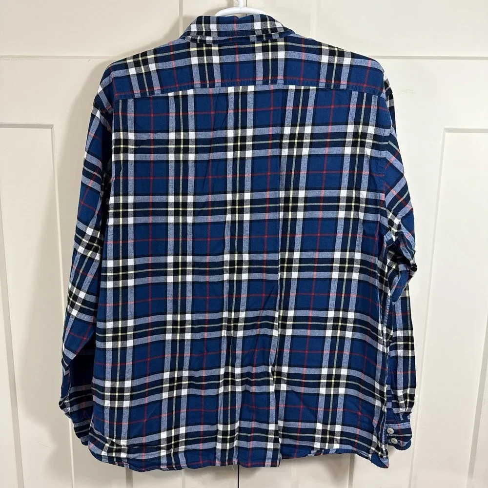 Nautica Jeans Co Men's 3XL Plaid Flannel Shirt Button Down‎